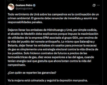 Gustavo Petro solicitó la renuncia