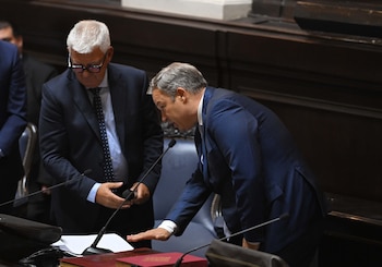 Mariano Cascallares al momento de