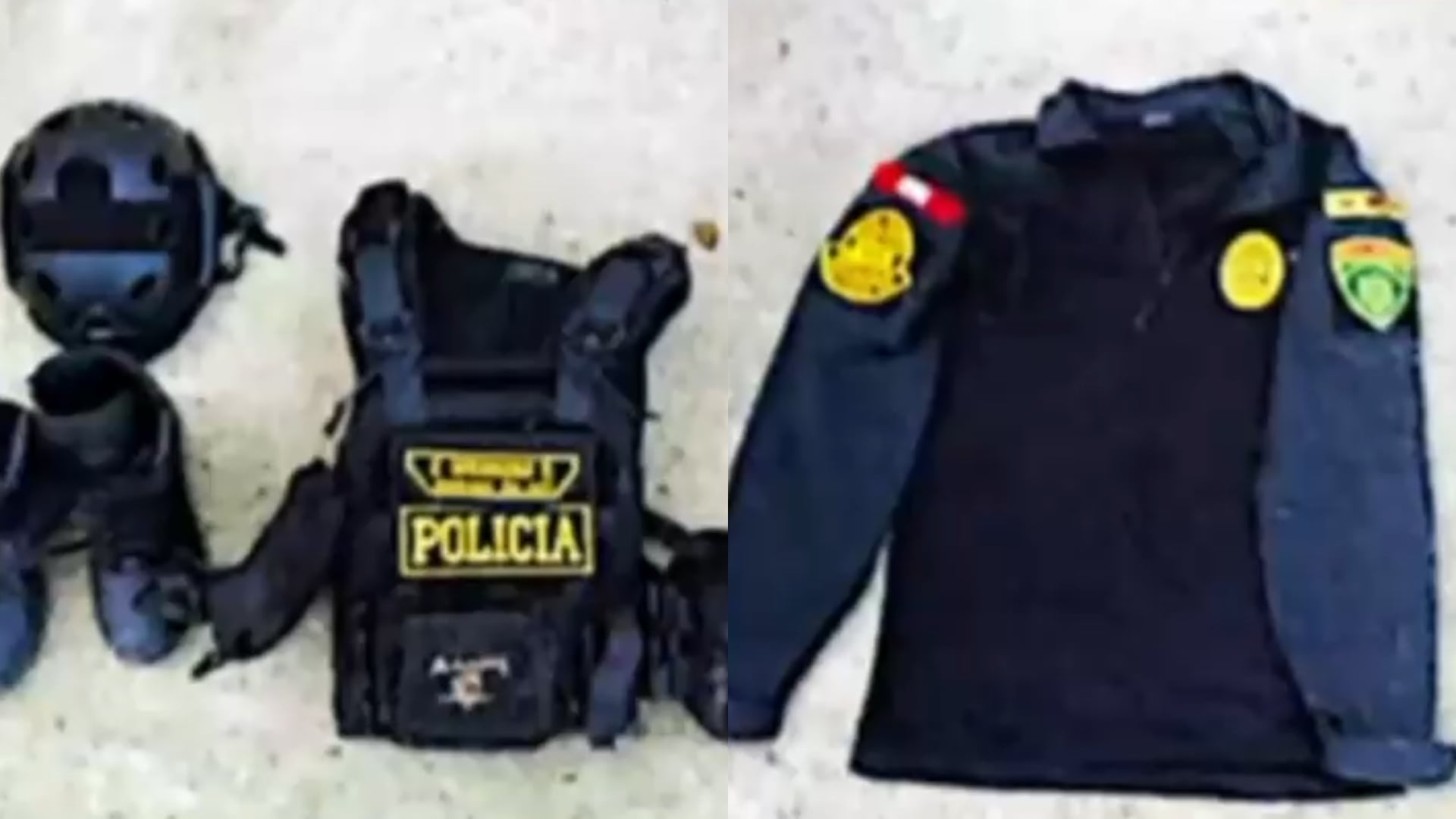 La Policía Nacional del Perú halló prendas y equipo táctico policial en un cañaveral de Trujillo durante las investigaciones por secuestro. (Panorama)