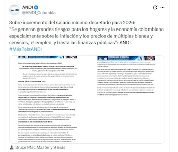 La Andi proyecta dificultades para
