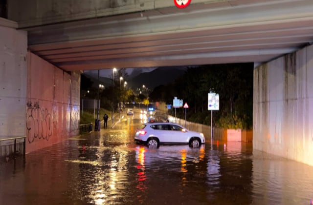 Inundaciones provocadas por las fuertes lluvias en Cataluña. (@bomberscat/X)