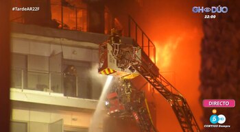 Imágenes del incendio de Campanar