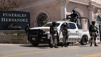 Guardia Nacional custodia el funeral