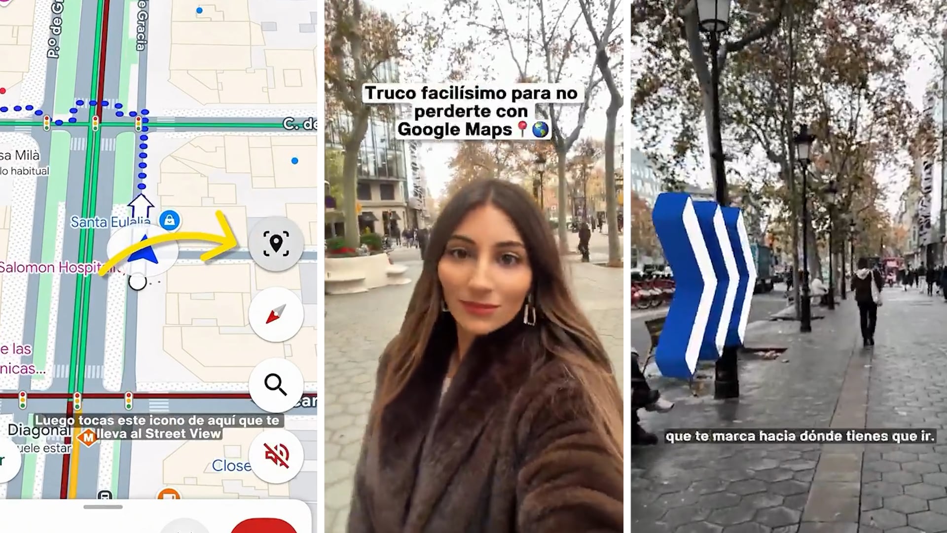 Una joven muestra en un video viral un truco infalible con Google Maps para no perderse caminando por la ciudad