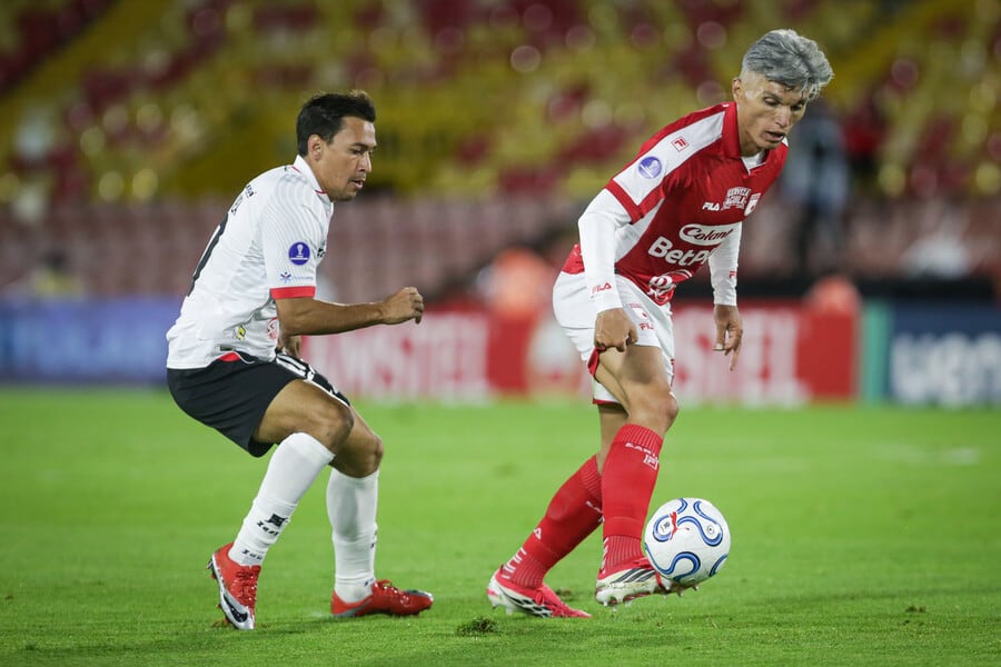 Daniel Torres en el Santa Fe vs. Caracas FC-crédito Cristian Bayona/Colprensa