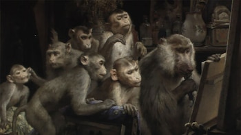 ¿Pueden los monos pintar arte