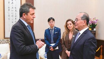 El ministro Massa con el