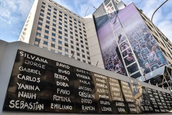El sitio del atentado a
