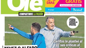 Olé, Argentina, martes 8 de