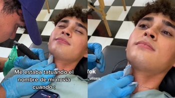 Joven se tatúa nombre de