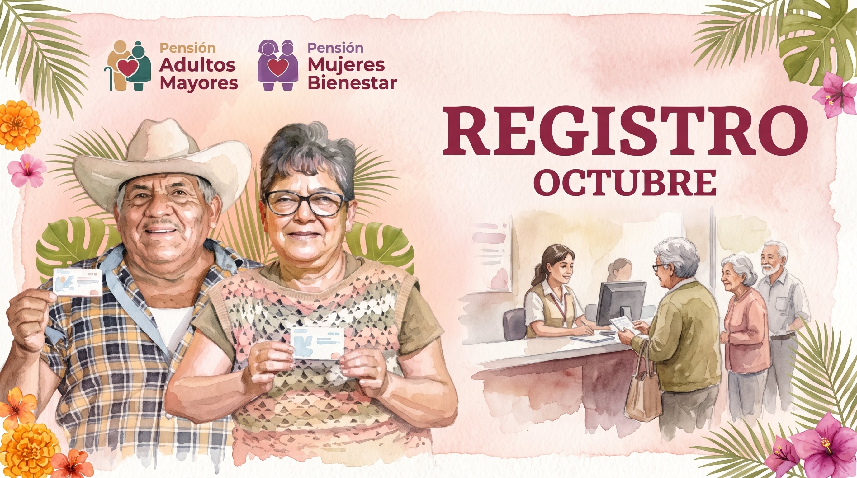 Pensión Bienestar 2026: qué día de octubre te toca registrarte según la letra de tu apellido