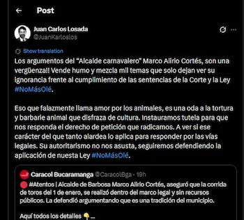 Juan Carlos Losada contestó al