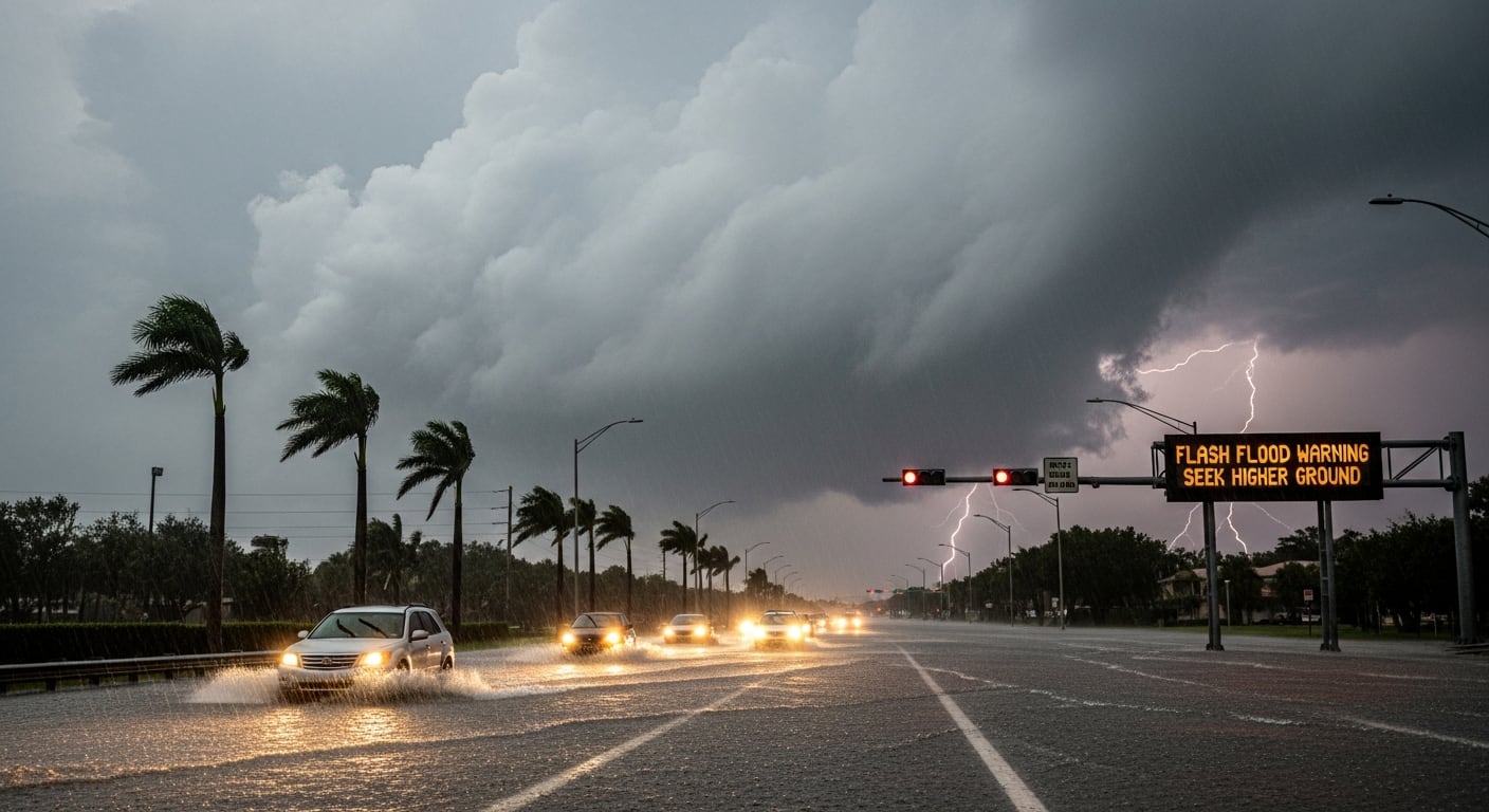 El sur de Florida mantiene alerta vigente por inundaciones urbanas y riesgo de corrientes de resaca en Miami-Dade, Broward y Palm Beach (Imagen Ilustrativa Infobae)