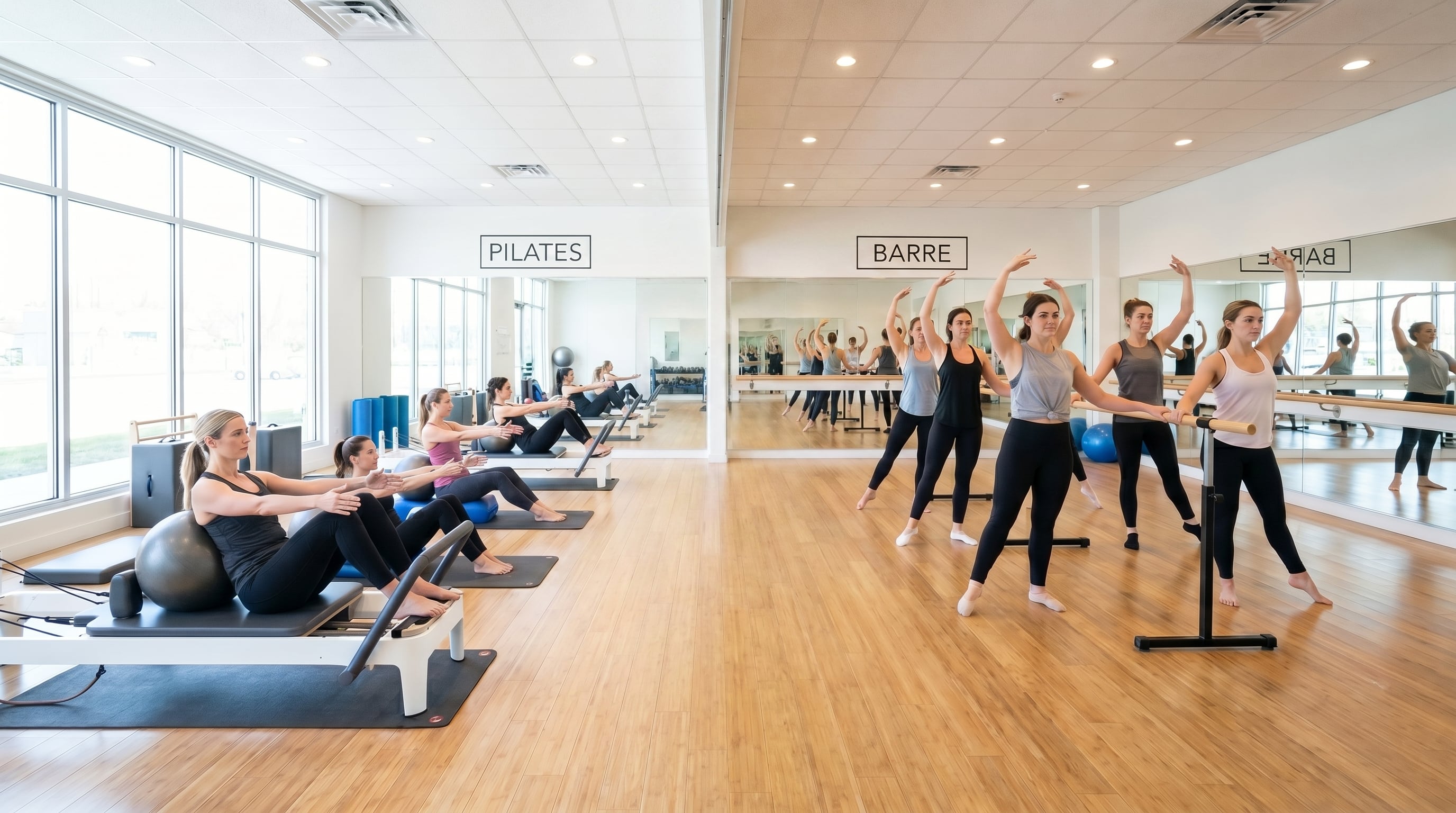 Barre combina movimientos inspirados en ballet, pesas ligeras y repeticiones altas para incrementar el gasto calórico y la tonificación muscular (Imagen Ilustrativa Infobae)