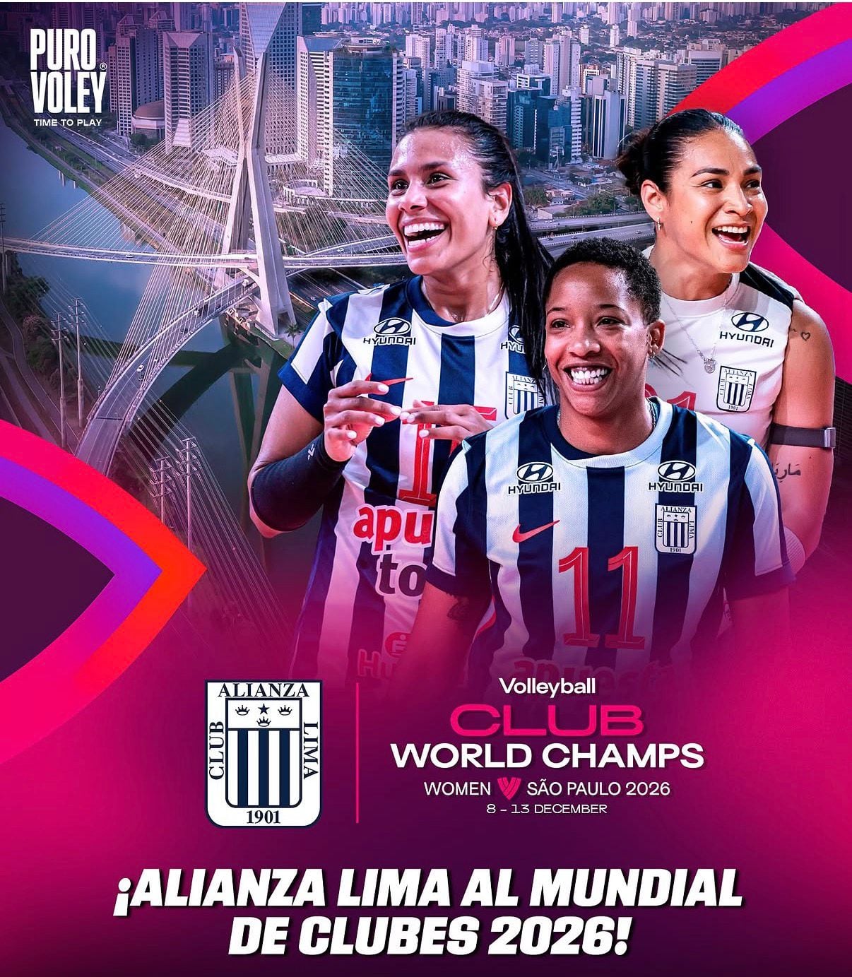 El portal Puro Vóley informó que Alianza Lima clasificó al Mundial de Clubes 2026. Créditos: Instagram.