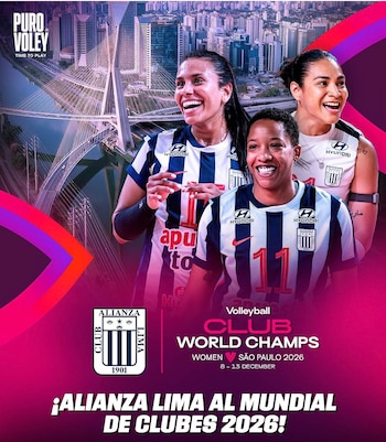El portal Puro Vóley informó que Alianza Lima clasificó al Mundial de Clubes 2026.