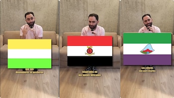 Las banderas de 3 líneas