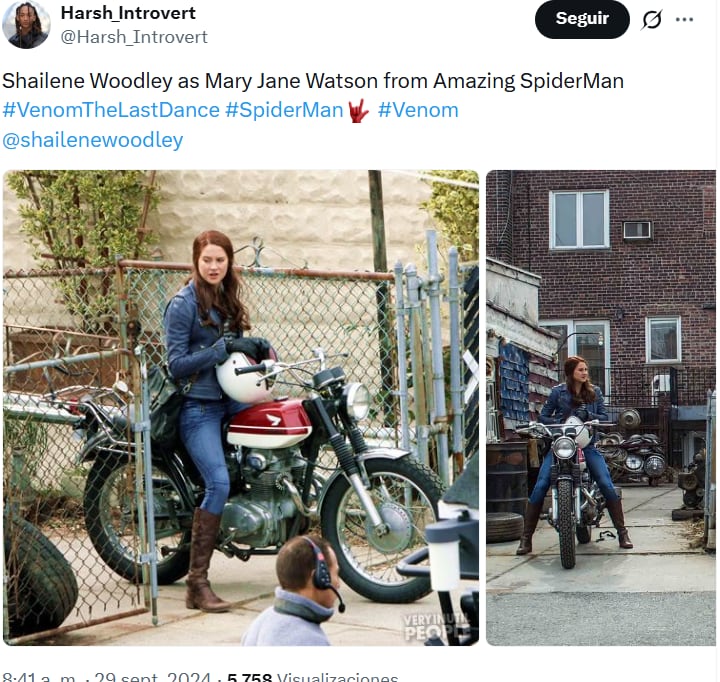 Los paparazzi capturaron evidencia de la participación de Shailene Woodley en la saga (Captura de redes sociales)