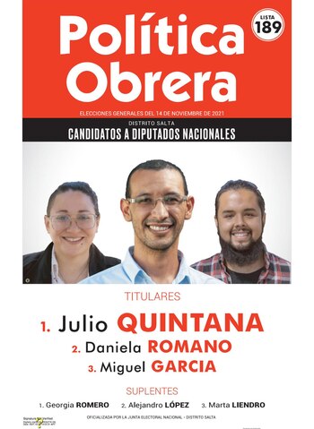 Foto: Boleta de Política Obrera