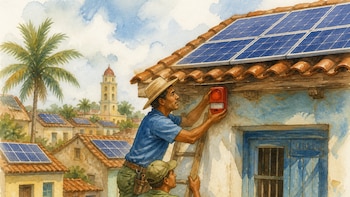 Los apagones en Cuba impulsan la instalación de paneles solares y alarmas domésticas para protegerlos