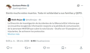 Con este mensaje en su