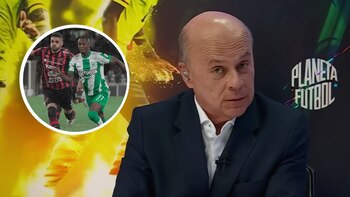 El periodista criticó a Atlético Nacional tras su derrota en la Copa Libertadores. Foto: Captura de pantalla Win Sports / @nacionaloficial