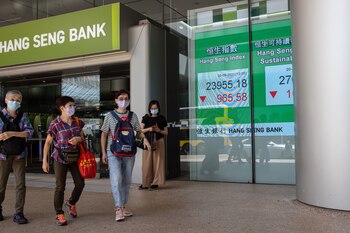 Pantalla con la evolución de