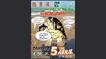 Para este domingo 5 de abril colectivos organizaron una movilización del asta bandera al Malecón, en el Puerto de Veracruz, con el objetivo de exigir respuestas al gobierno ante el derrame de petróleo en el Golfo de México.