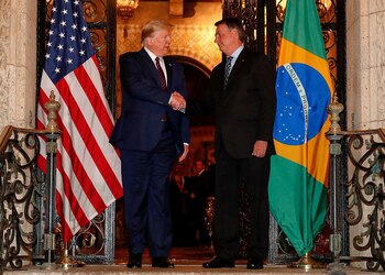 Bolsonaro se reunió con Trump