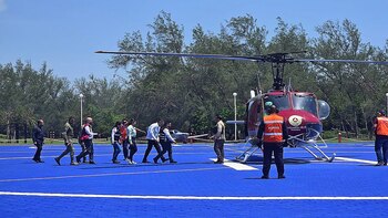 Autoridades federales y estatales, sobrevuelo