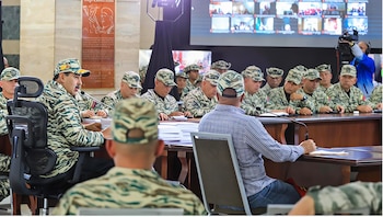 Nicolás Maduro en una de