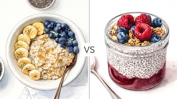 Avena nocturna vs. pudín de chía: cómo influye cada desayuno en el colesterol