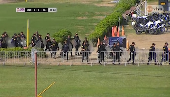 The state police carry out the withdrawal