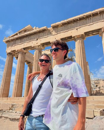 Sergio y Franco Elvis, compinches