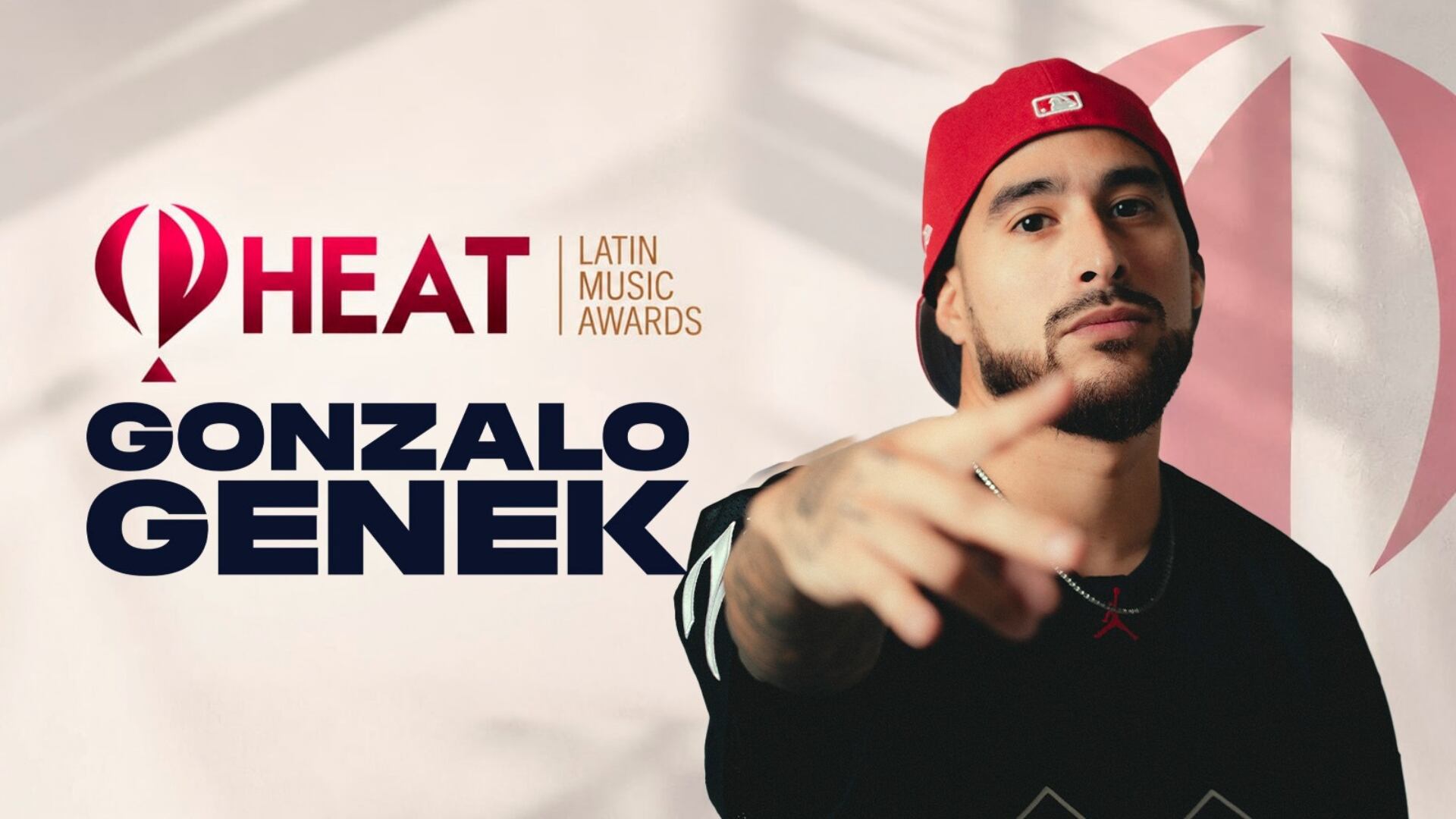 Gonzalo Genek agradece a sus fans por su nominación a los Premios HEAT como Mejor Artista de la Región Sur