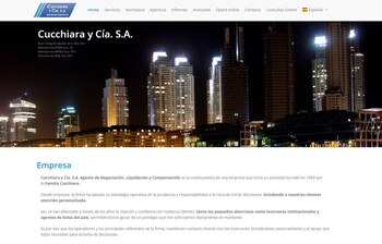 La página web de la