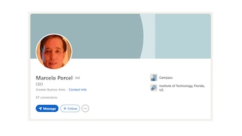 Marcelo Porcel actulmente se desempeña