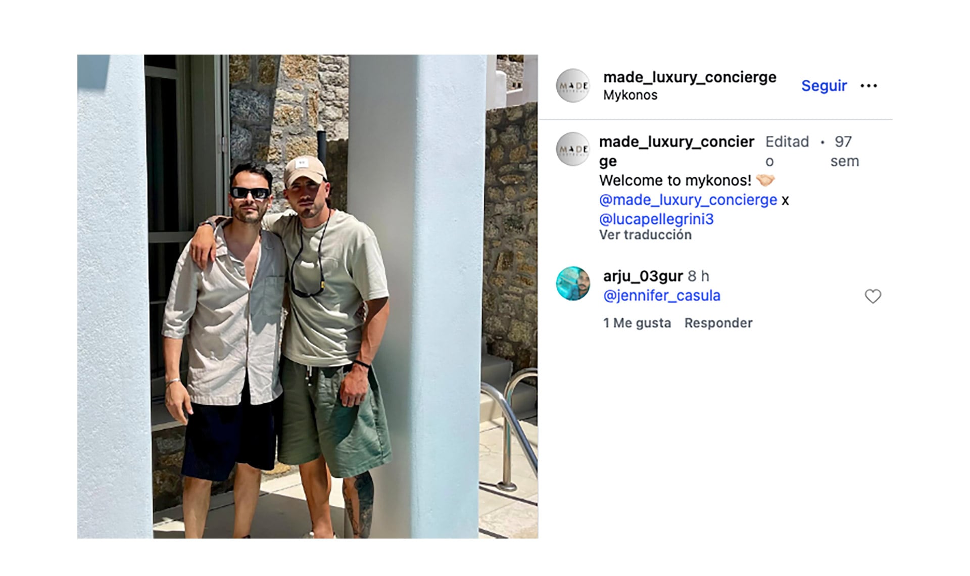 Luca Pellegrini utilizó los servicios de la empresa