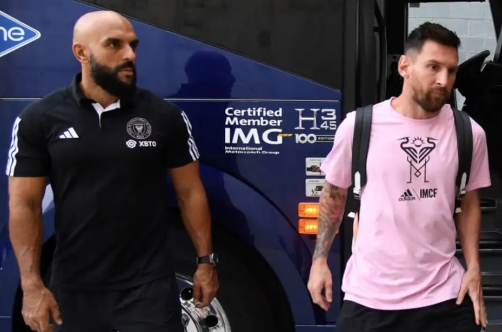 Yassine Cheuko custodia a Lionel Messi en todos sus partidos con Inter Miami desde 2023 (créditos: Agencias)