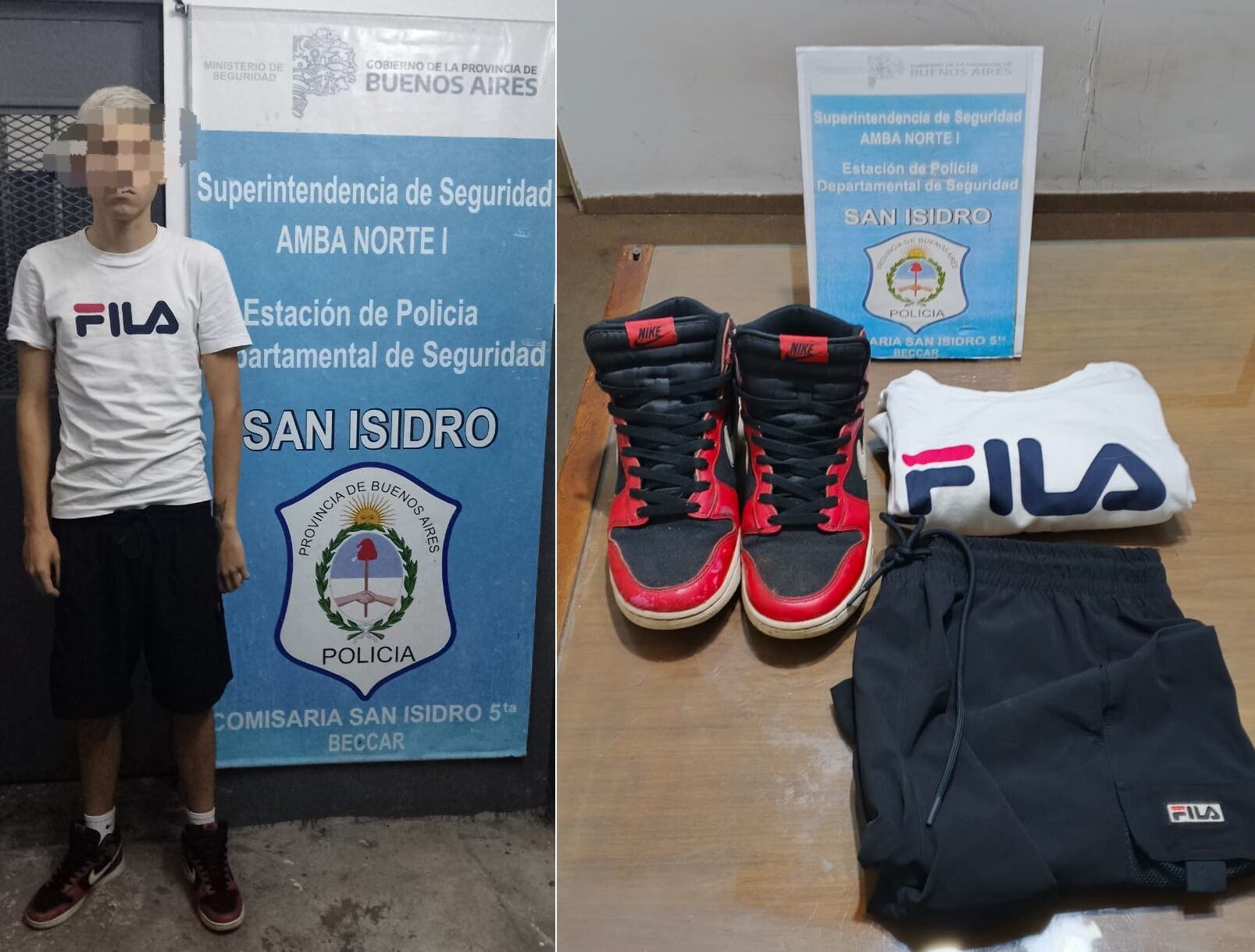 Se entregó uno de los adolescentes de 17 años sindicado por el robo en la casa de Valeria Mazza