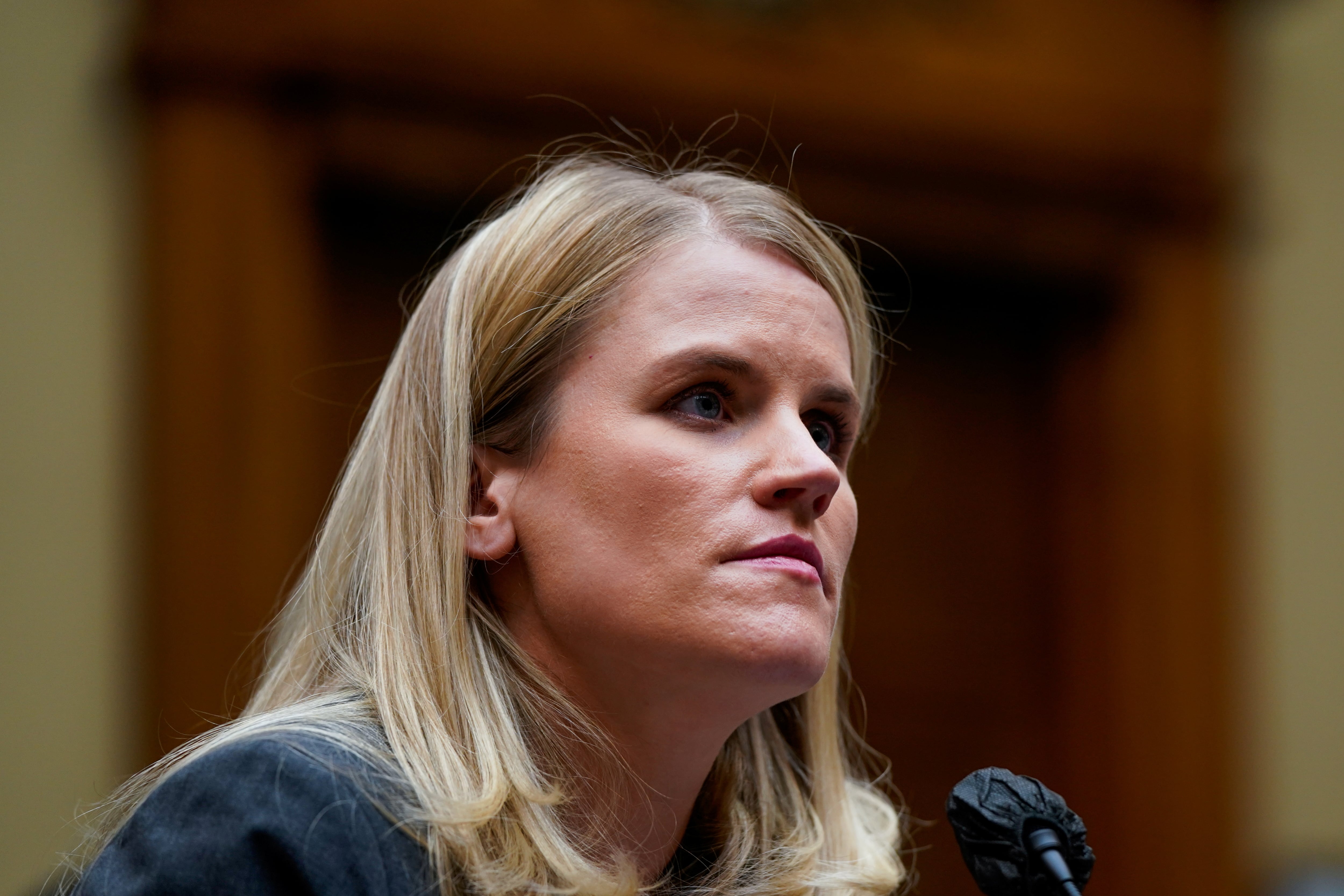 La verdadera Frances Haugen a la que dará vida Mikey Madison REUTERS/Elizabeth Frantz