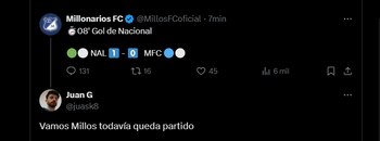 Reacciones Atlético Nacional Vs. Millonarios