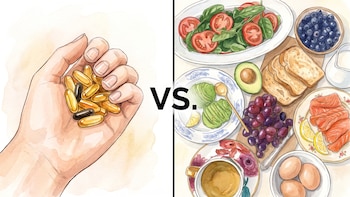 Suplementos vs. alimentos reales: cuál conviene y de qué depende, según la evidencia