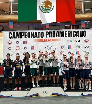 El podio se vistió de