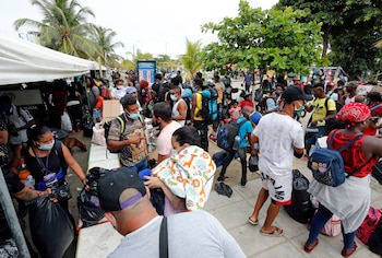 Migrantes de diversas partes del