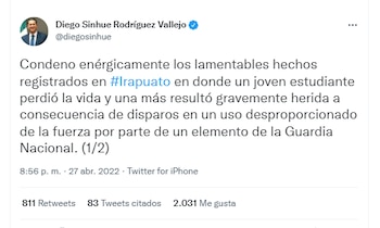 El gobernador de Guanajuato aseguró