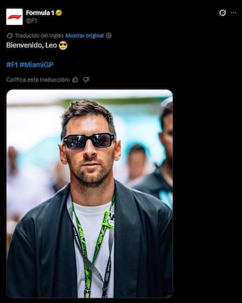 Así reaccionó la Fórmula 1 al ver a Lionel Messi