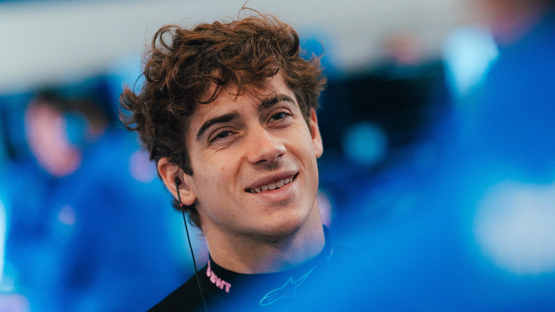 El argentino, durante el test que se llevó a cabo en Silverstone (Prensa Alpine)