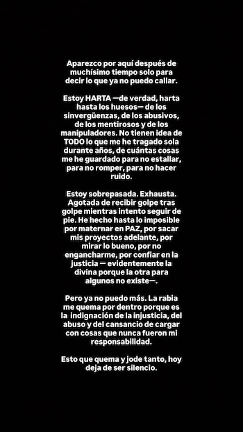 Andrea Cordero publicó un potente