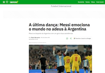 Los medios del mundo reflejaron la despedida de Messi de la selección argentina